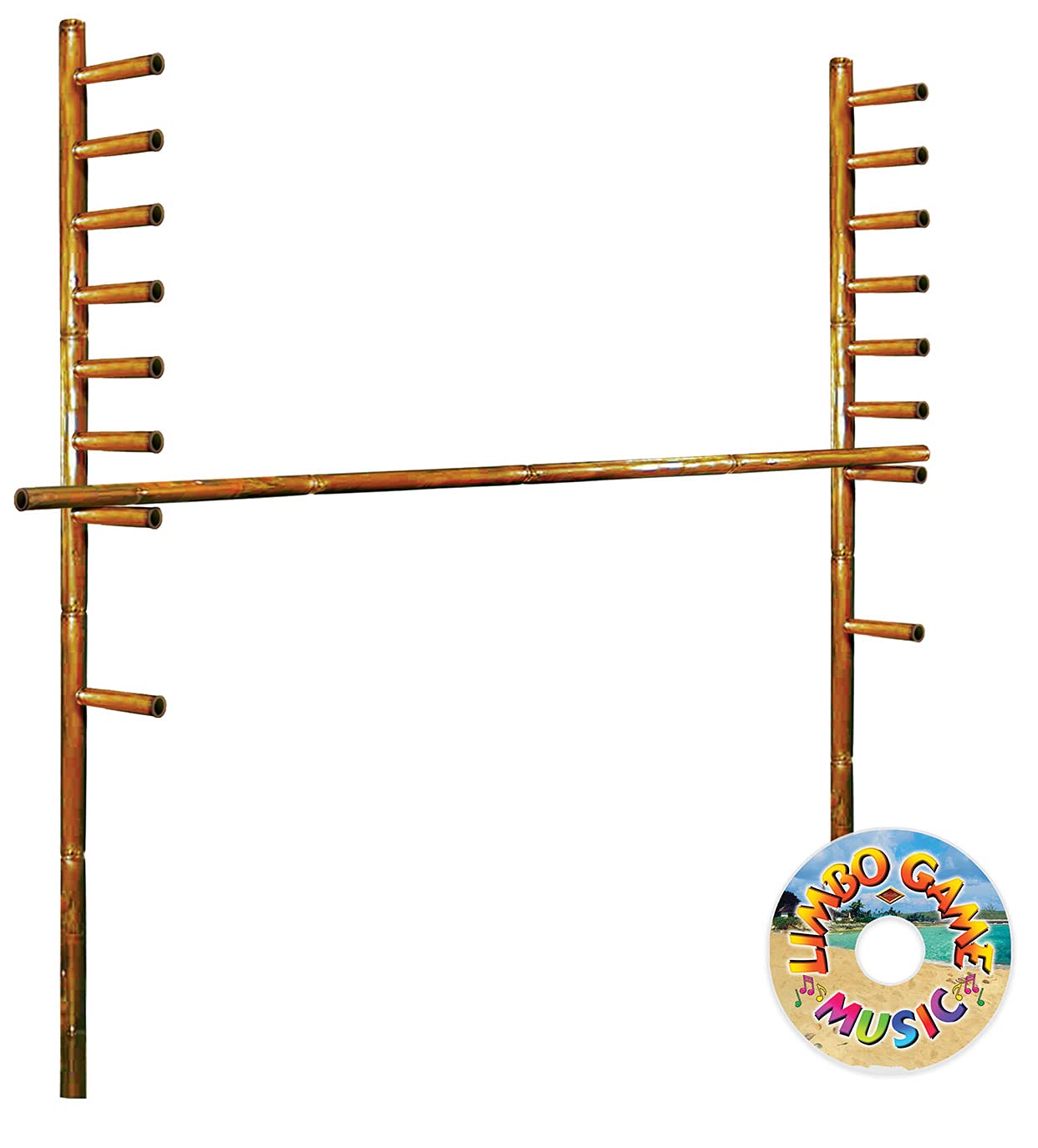 Foto 2 pulgar | Kit Limbo Beistle Con 2 Varillas De 180 Cm, 1 Barra De 180 Cm Y Cd - Venta Internacional.