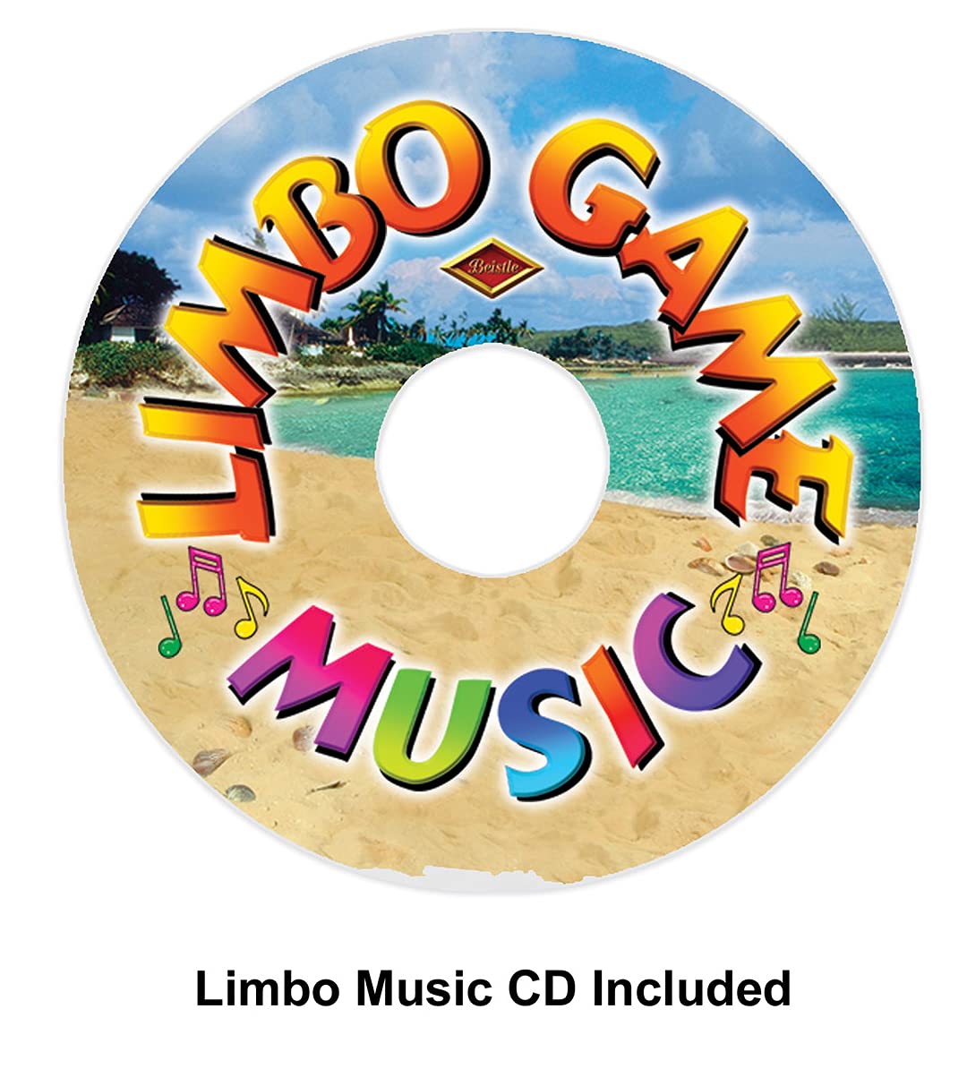 Foto 3 | Kit Limbo Beistle Con 2 Varillas De 180 Cm, 1 Barra De 180 Cm Y Cd - Venta Internacional.