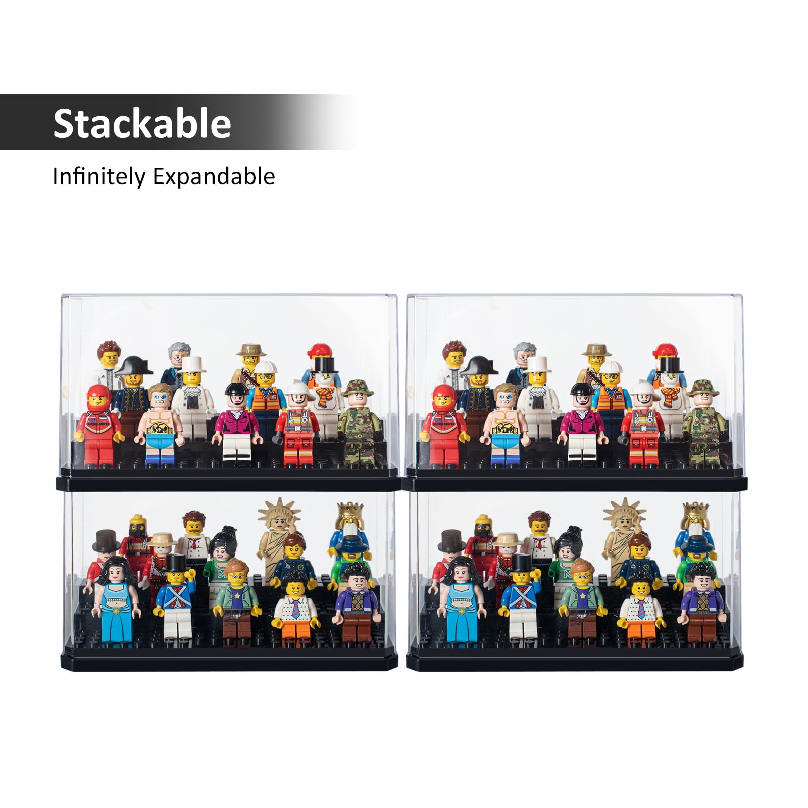Foto 3 | Vitrina Aels De Minifiguras Acrílicas Para Lego Stackable X2 - Venta Internacional.