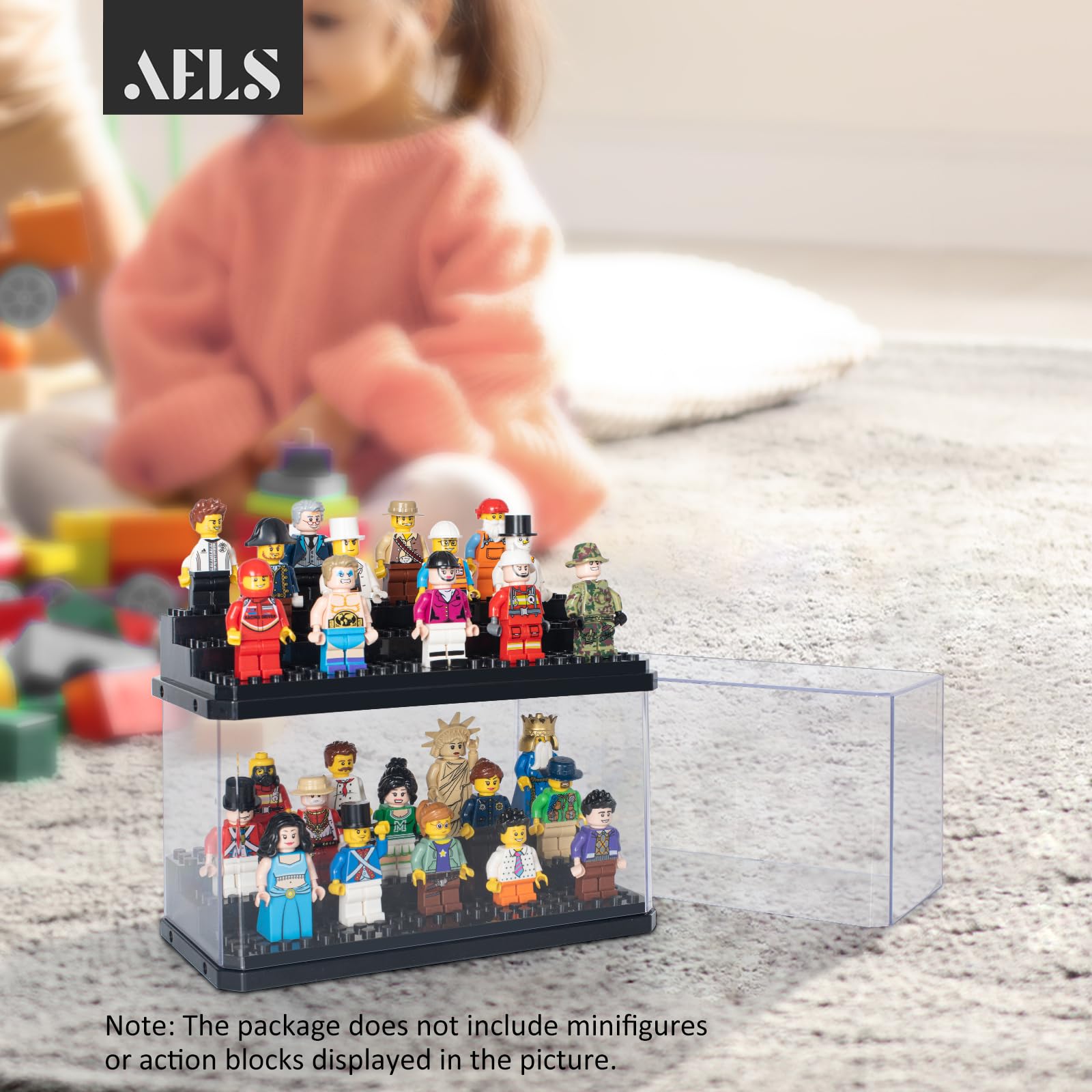 Foto 6 pulgar | Vitrina Aels De Minifiguras Acrílicas Para Lego Stackable X2 - Venta Internacional.
