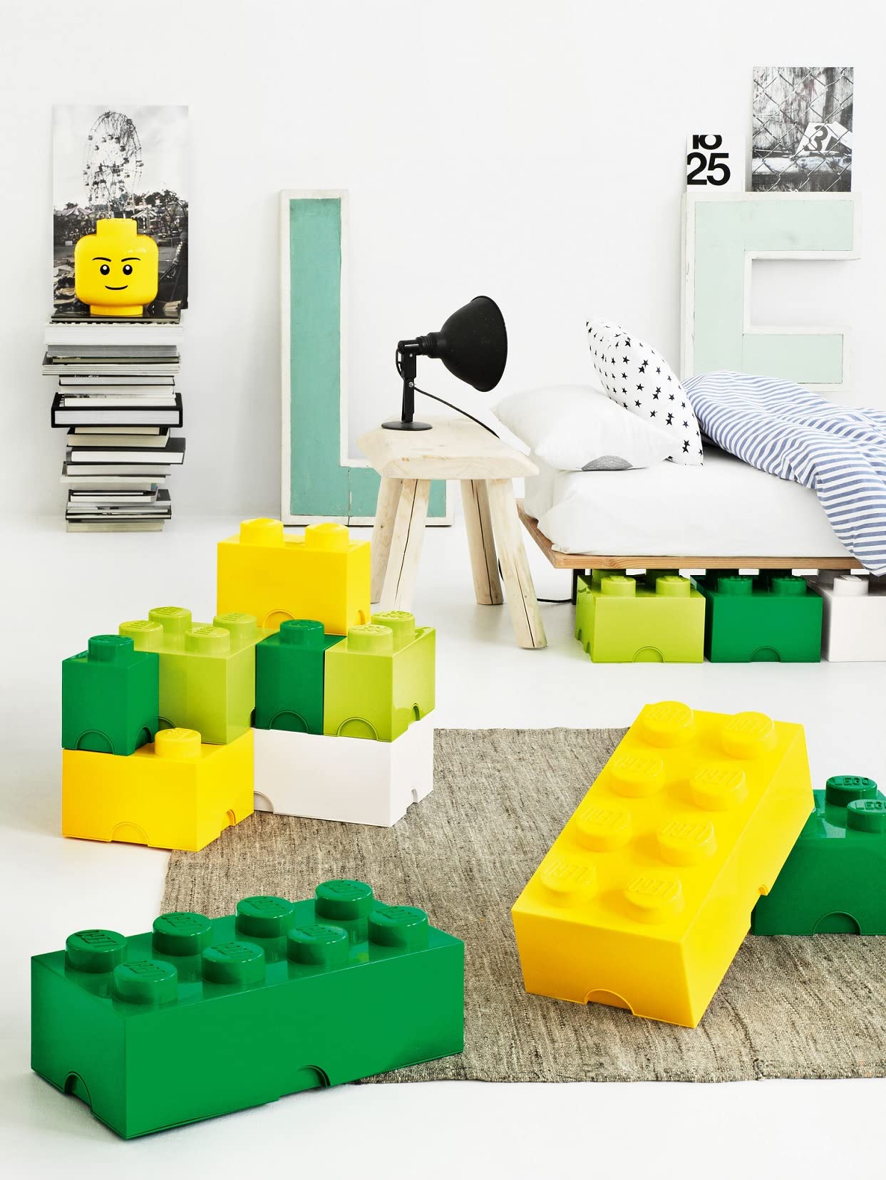 Foto 4 | Cajón De Almacenamiento Lego Brick 4 Amarillo Brillante Para Niños A Partir De 3 Años - Venta Internacional.