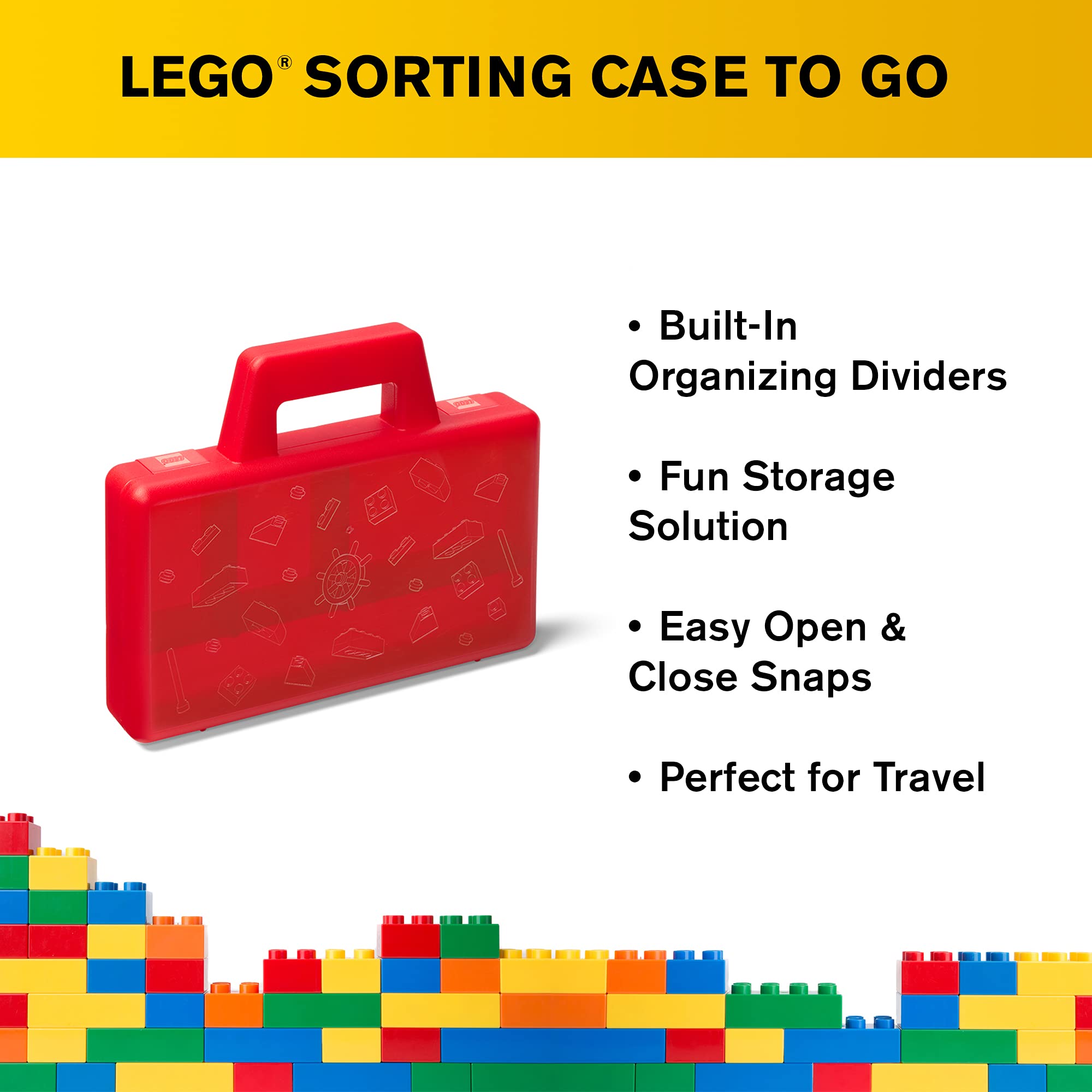 Foto 4 | Estuche De Viaje Lego, Caja Clasificadora Para Llevar Con Separadores Organizadores - Venta Internacional.