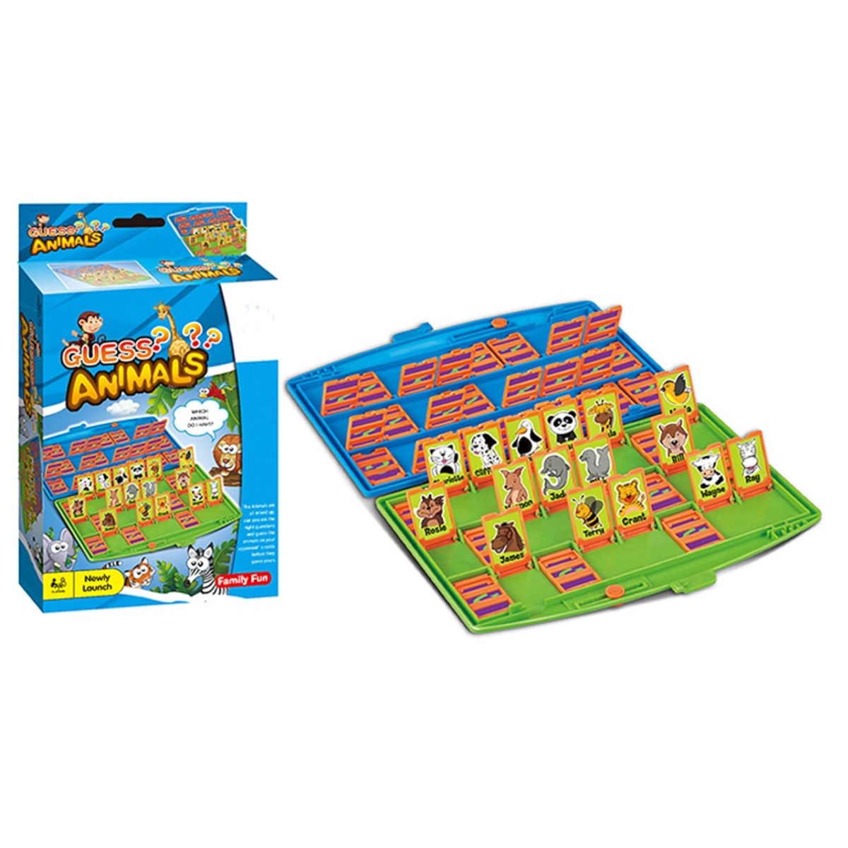 Quien Es Quien? Juego De Mesa Adivina Animales Version De Viaje 787076