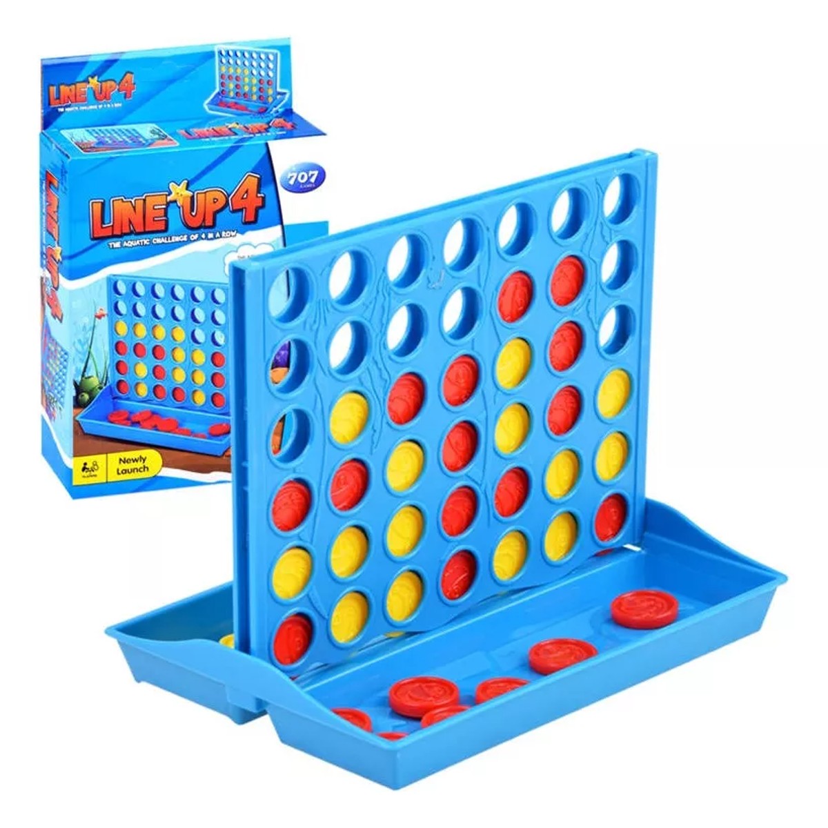 Juego De Mesa Line Up & Connect 4 Juego Version De Viaje 787075
