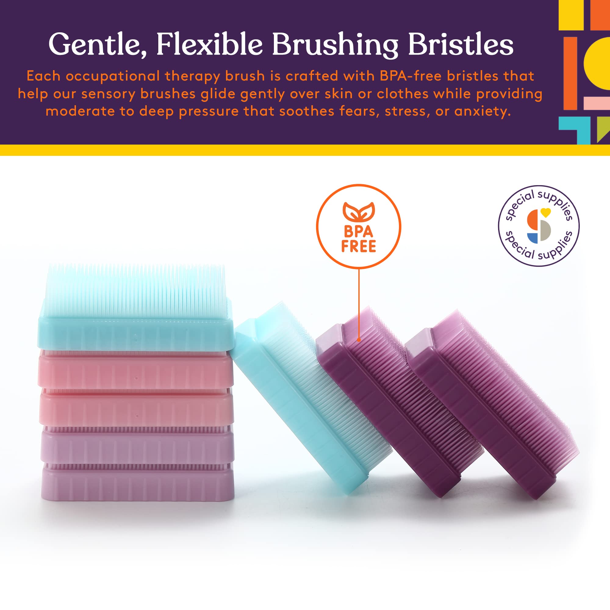 Foto 4 pulgar | Sensory Brush Special Supplies Therapressure Therapy Unicorn, Paquete De 8 - Venta Internacional.