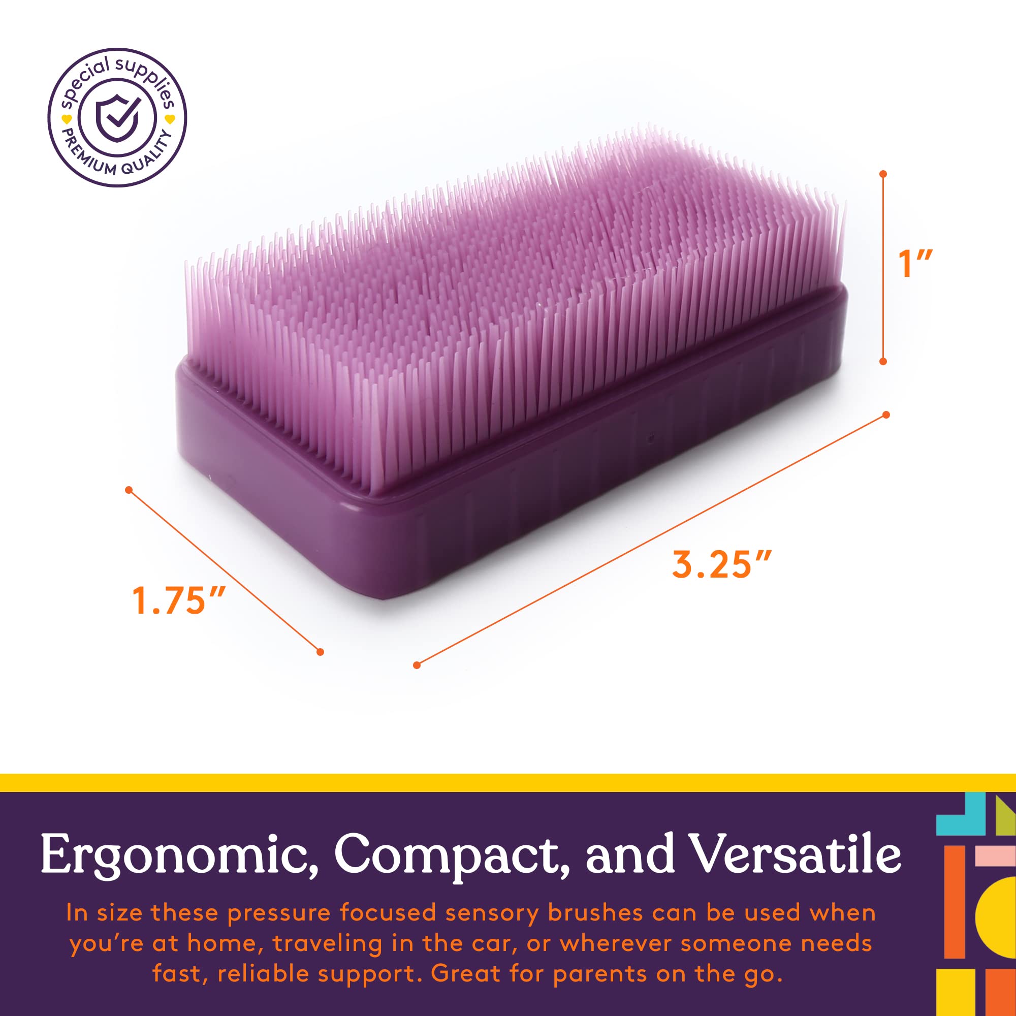 Foto 5 pulgar | Sensory Brush Special Supplies Therapressure Therapy Unicorn, Paquete De 8 - Venta Internacional.
