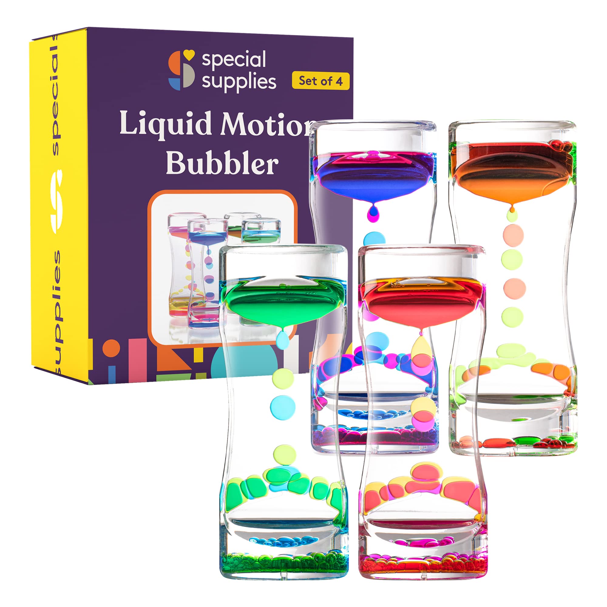 Foto 1 | Suministros Especiales Para Juguetes Liquid Motion Bubbler, Paquete De 4 - Venta Internacional.