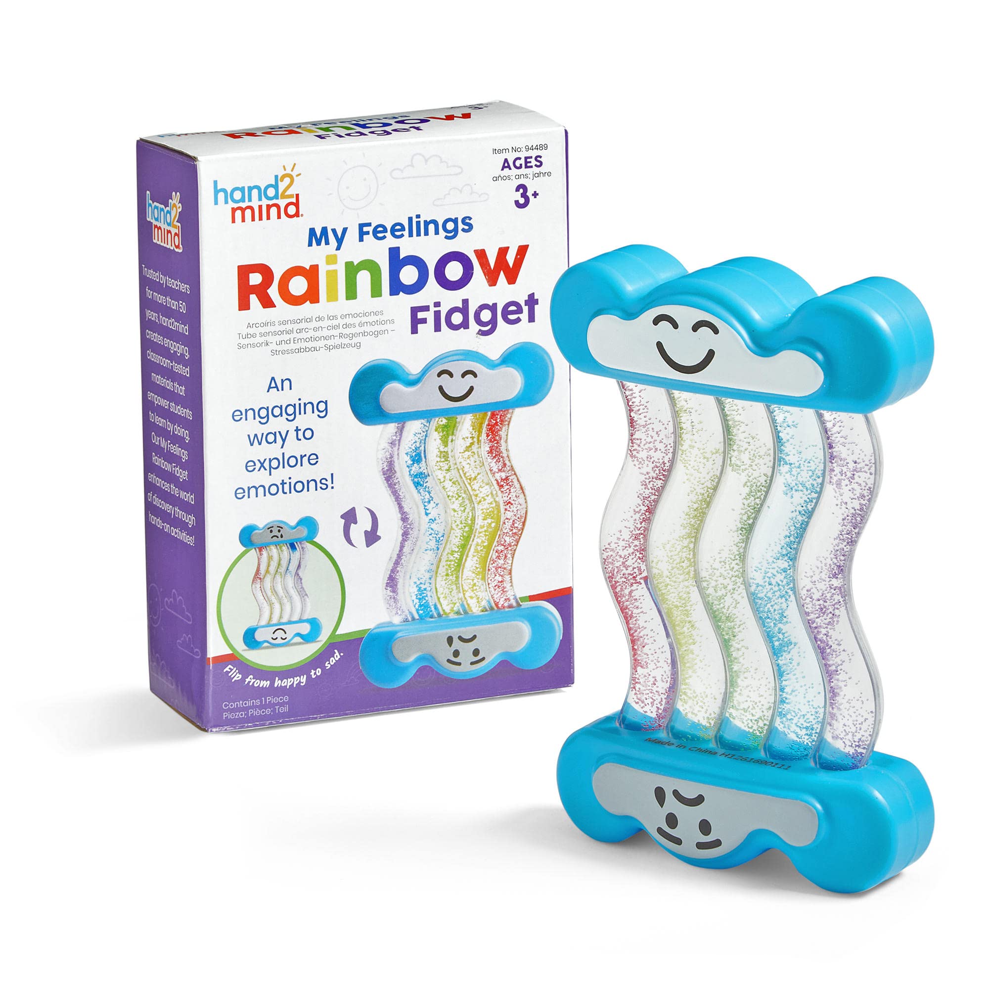 Fidget Tube Hand2mind My Feelings Rainbow Para Niños - Venta Internacional.