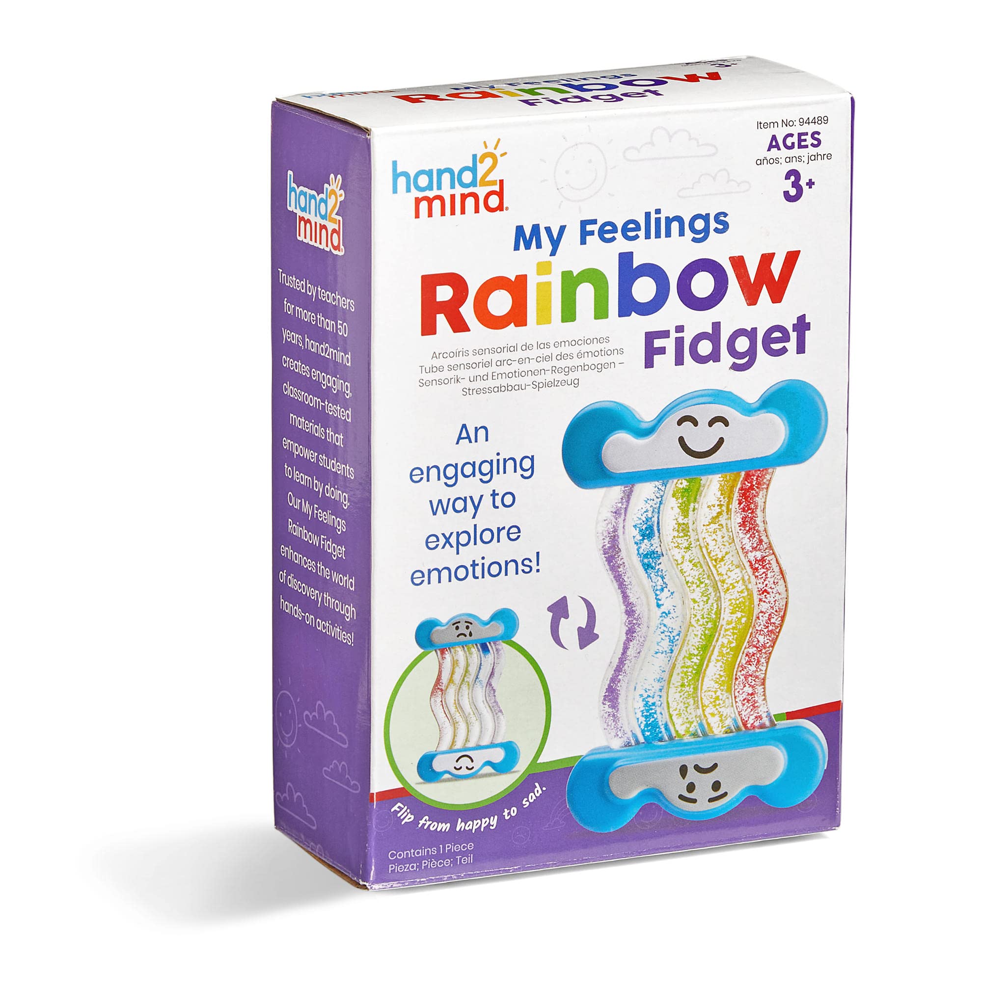 Foto 8 pulgar | Fidget Tube Hand2mind My Feelings Rainbow Para Niños - Venta Internacional.