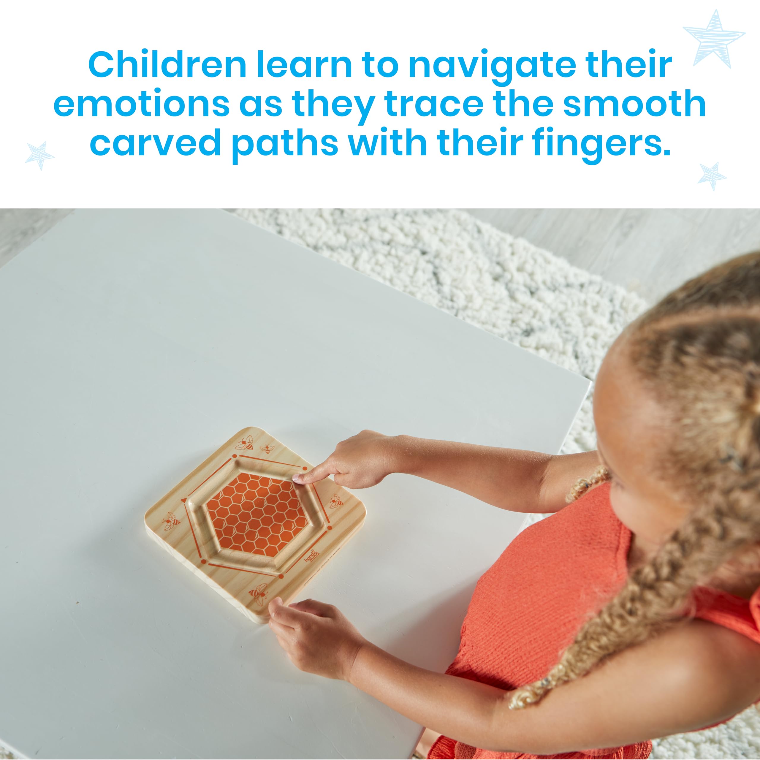Foto 4 | Juego De Laberinto Mindful De Madera Hand2mind, Juguetes Sensoriales Táctiles Para Niños - Venta Internacional.