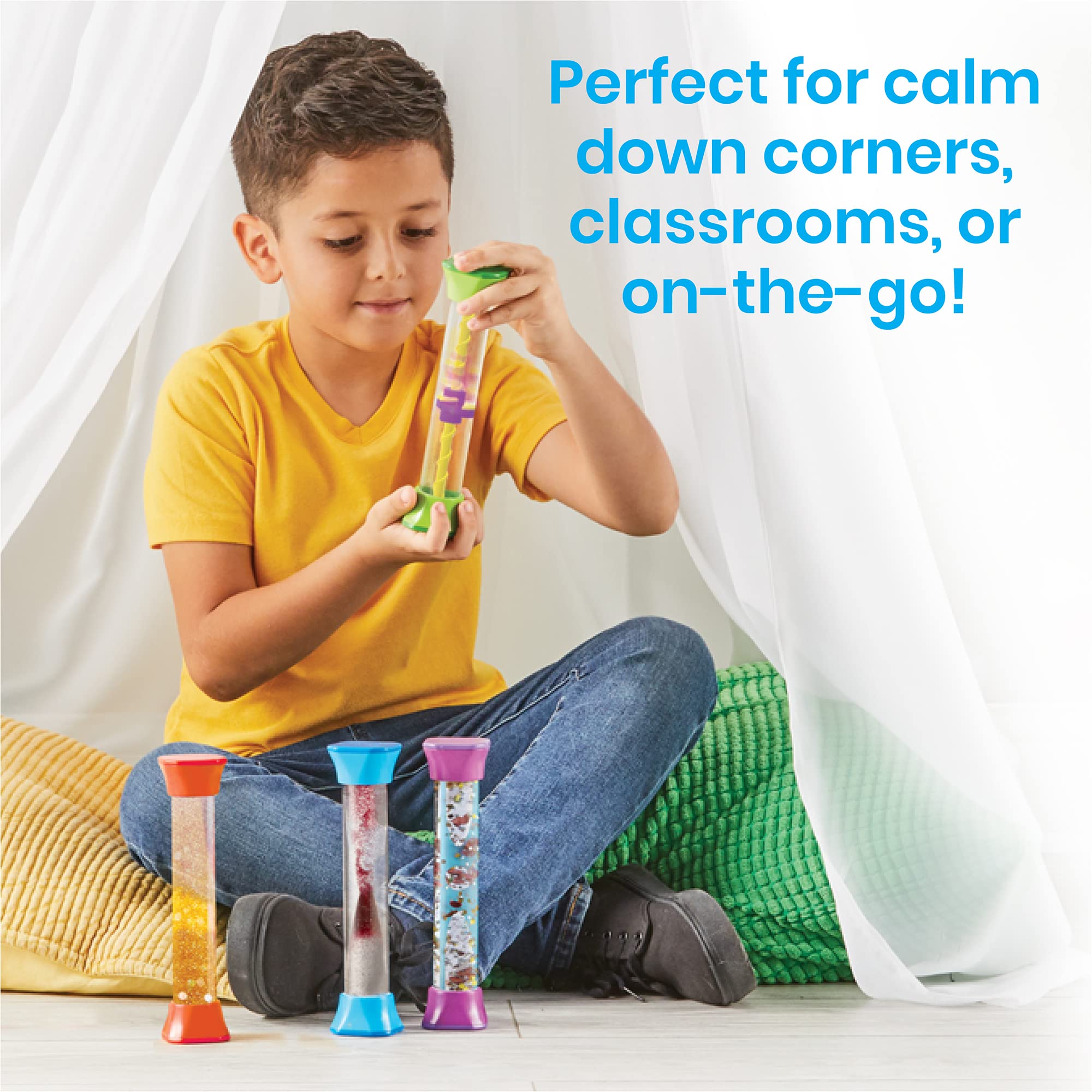 Foto 5 pulgar | Juguetes Relajantes Hand2mind De Sensory Fidget Tubes Para Niños (juego De 4) - Venta Internacional.