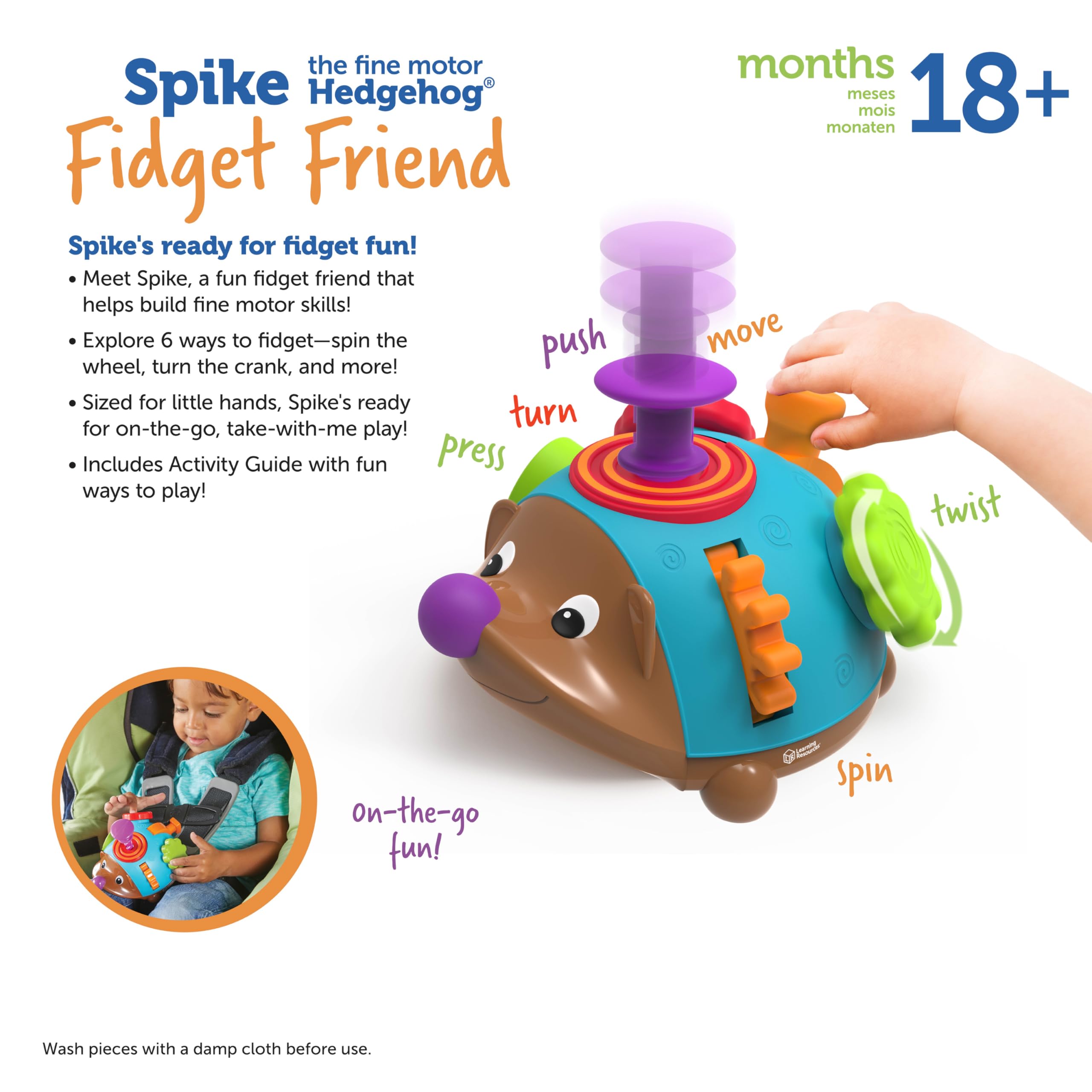 Foto 6 | Toy Learning Resources Spike The Fine Motor Hedgehog Hace Más De 18 Meses - Venta Internacional.
