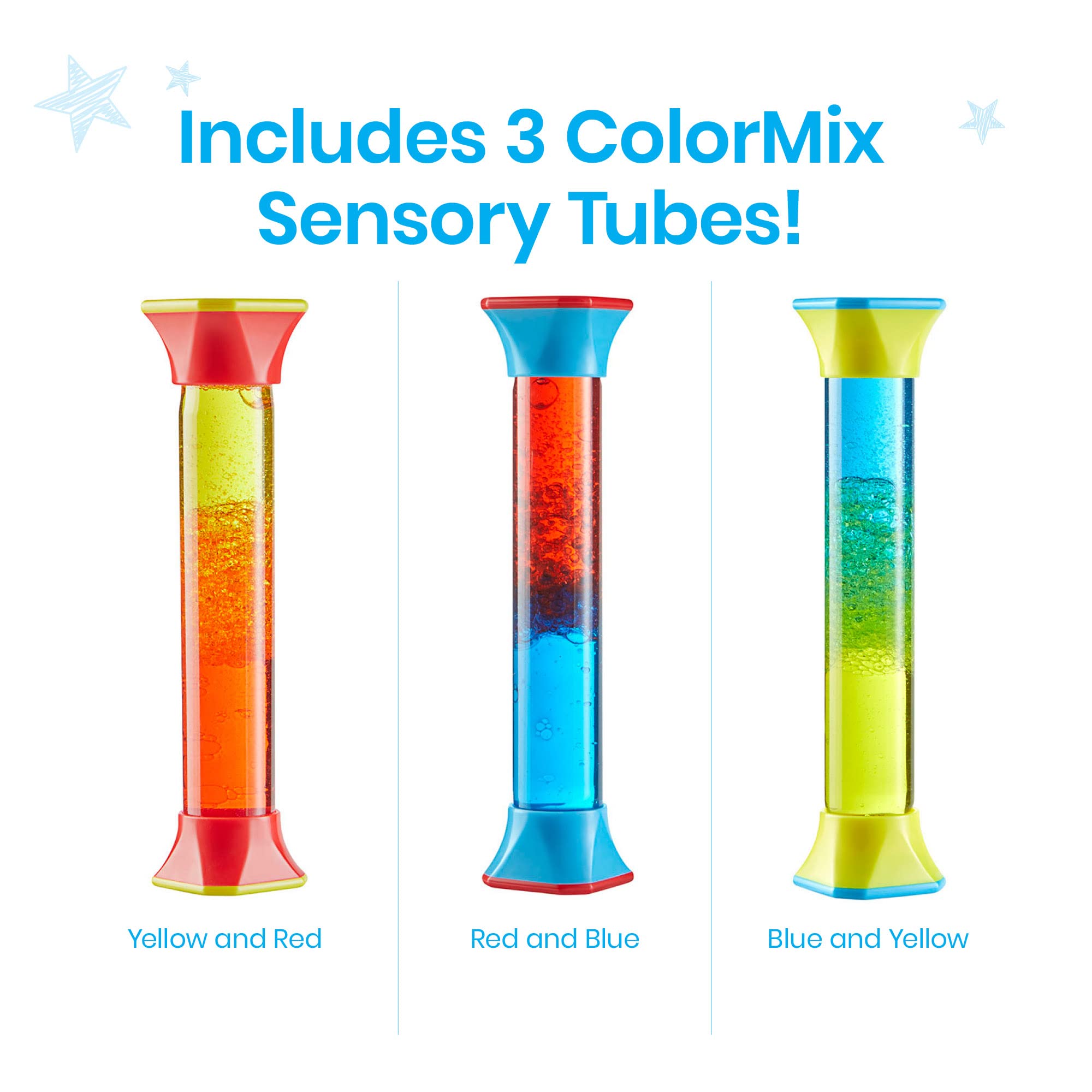 Foto 4 pulgar | Sensory Fidget Tubes Hand2mind Colormix Para Niños De 3 A 5 Años (juego De 3) - Venta Internacional.