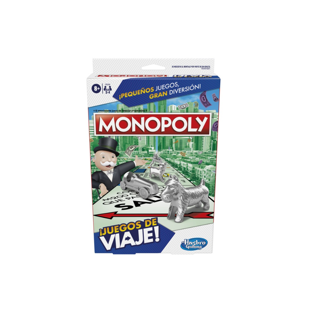 Foto 3 pulgar | Juego De Mesa Hasbro Gaming Monopoly Color Multicolor Juego De Viaje