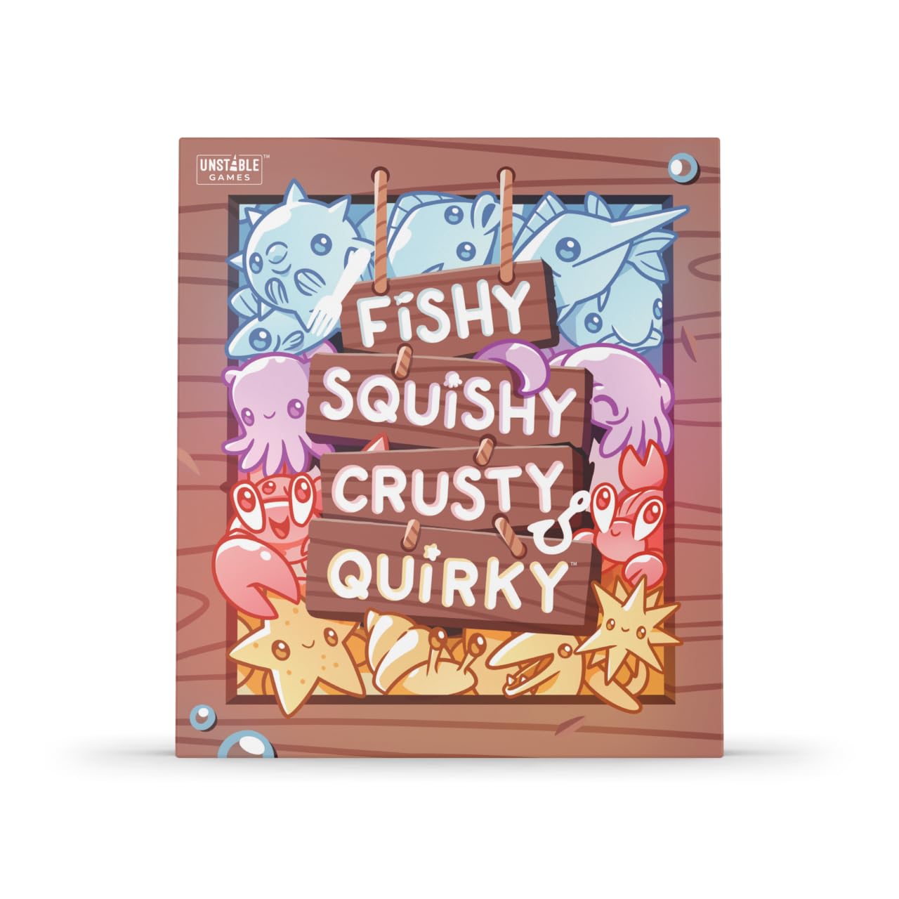 Juego De Cartas Unstable Games Fishy Squishy Crusty Quirky Kids 7+ - Venta Internacional.