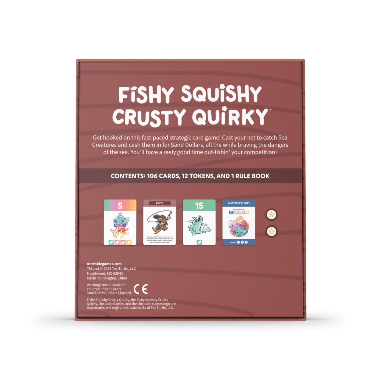 Foto 2 | Juego De Cartas Unstable Games Fishy Squishy Crusty Quirky Kids 7+ - Venta Internacional.