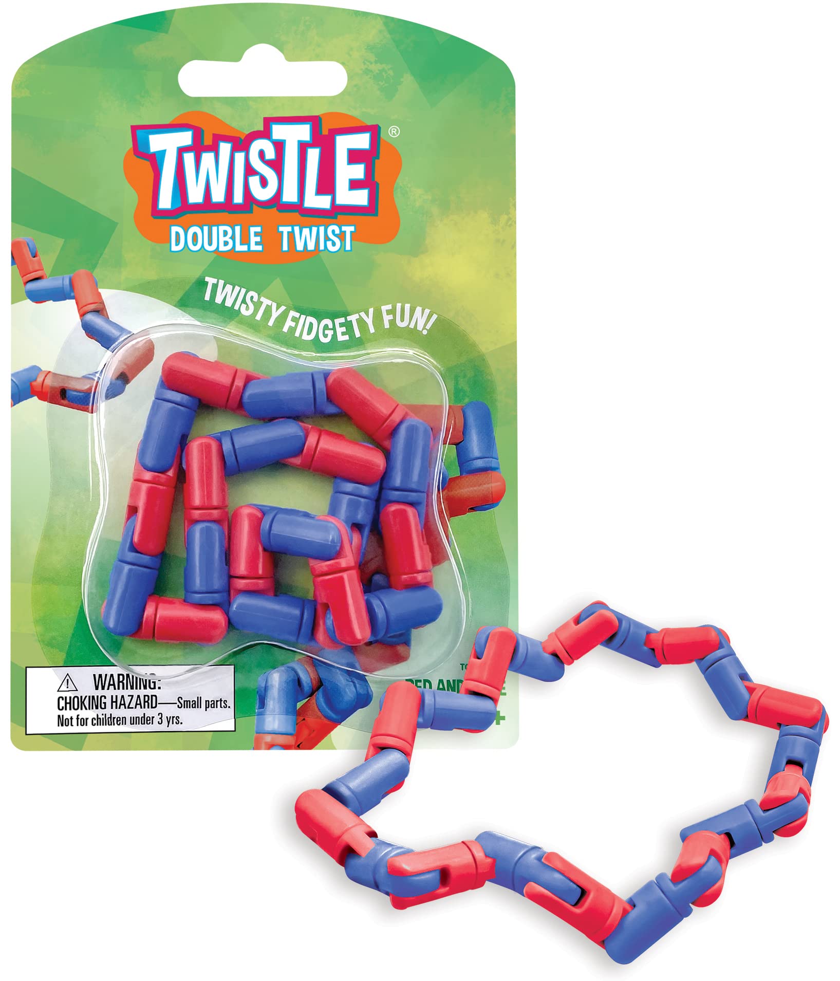 Foto 1 | Fidget Sensory Toy Twistle Double Twist Rojo Y Azul - Venta Internacional.