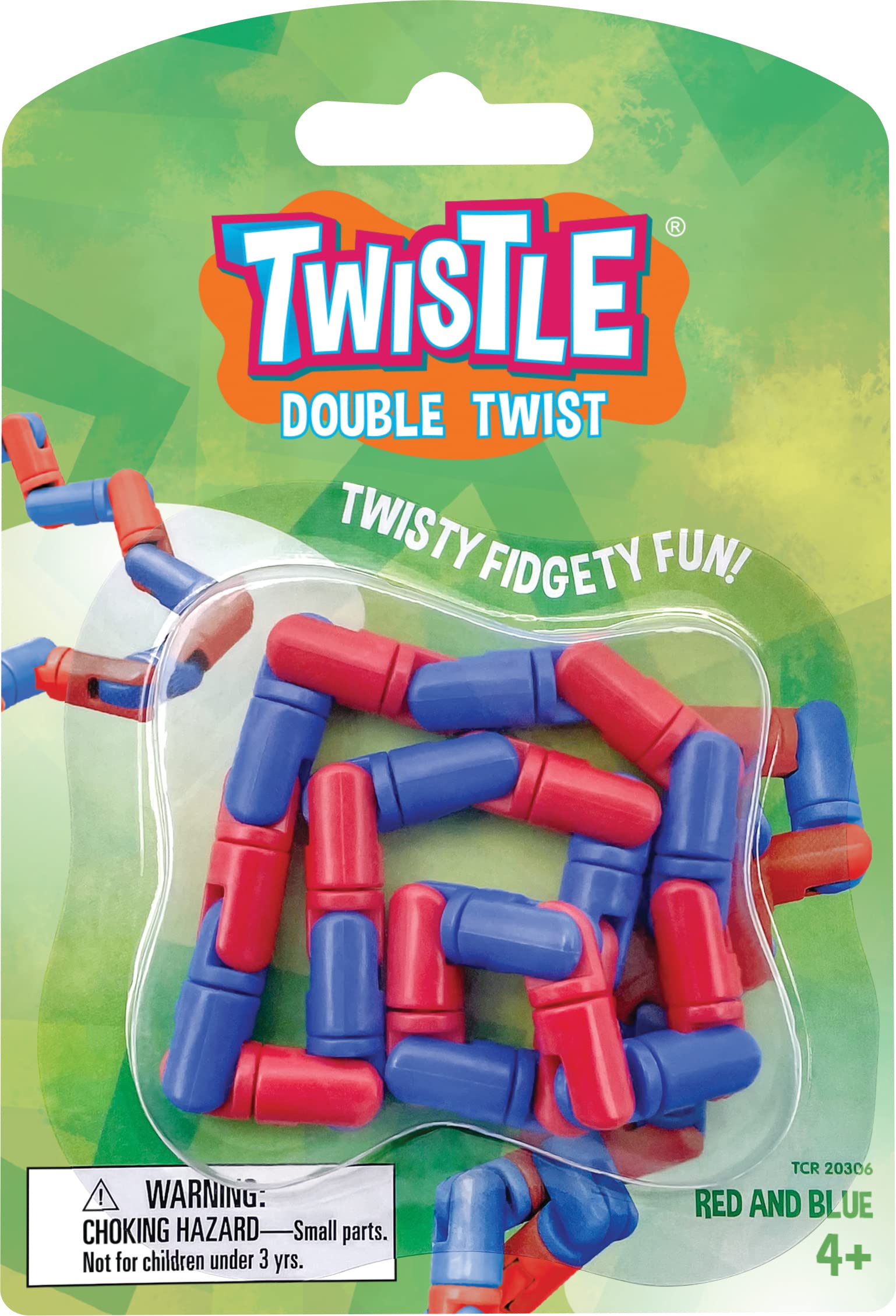 Foto 2 | Fidget Sensory Toy Twistle Double Twist Rojo Y Azul - Venta Internacional.