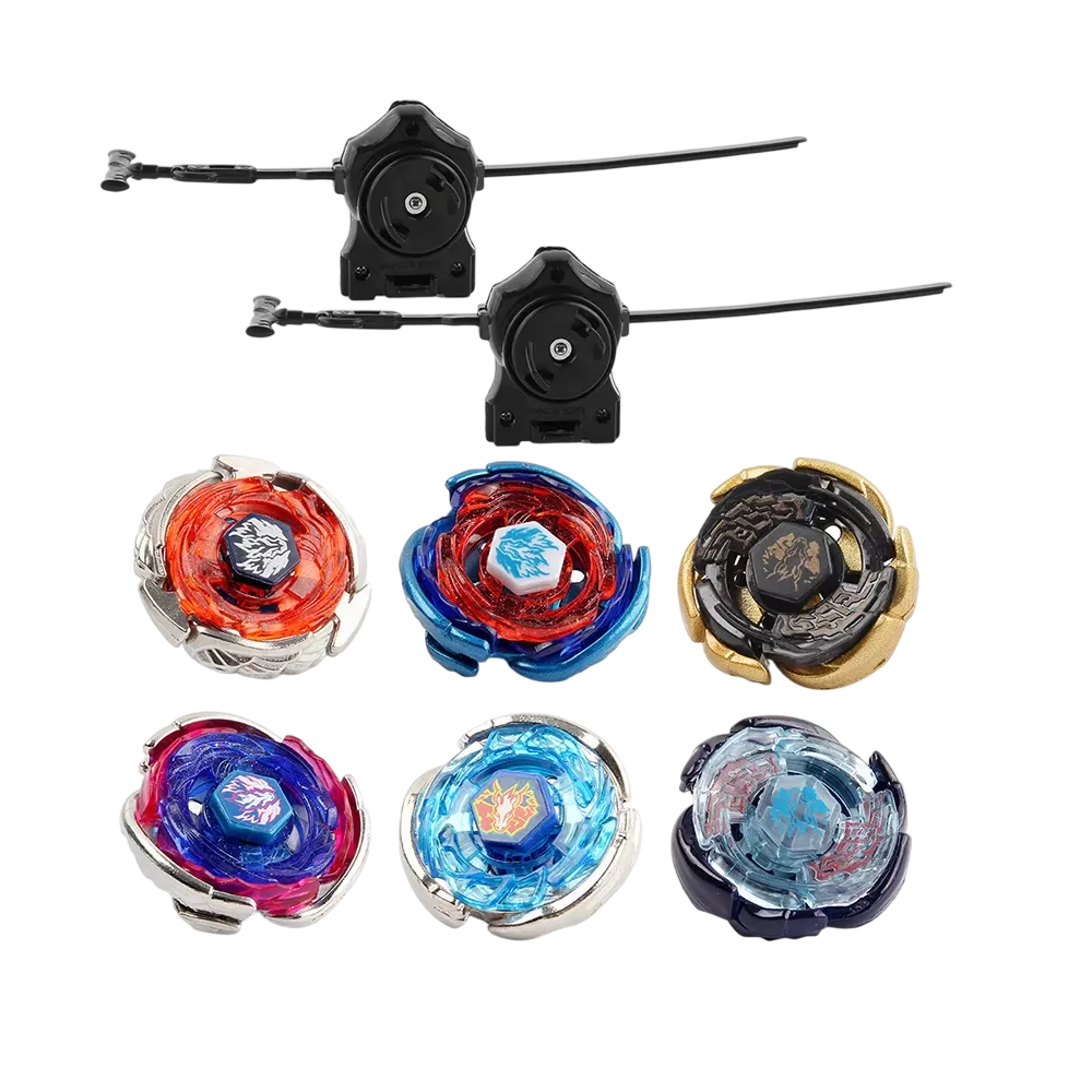 Juguetes De Batalla Trompos Beyblade Metal 6 Piezas Colores