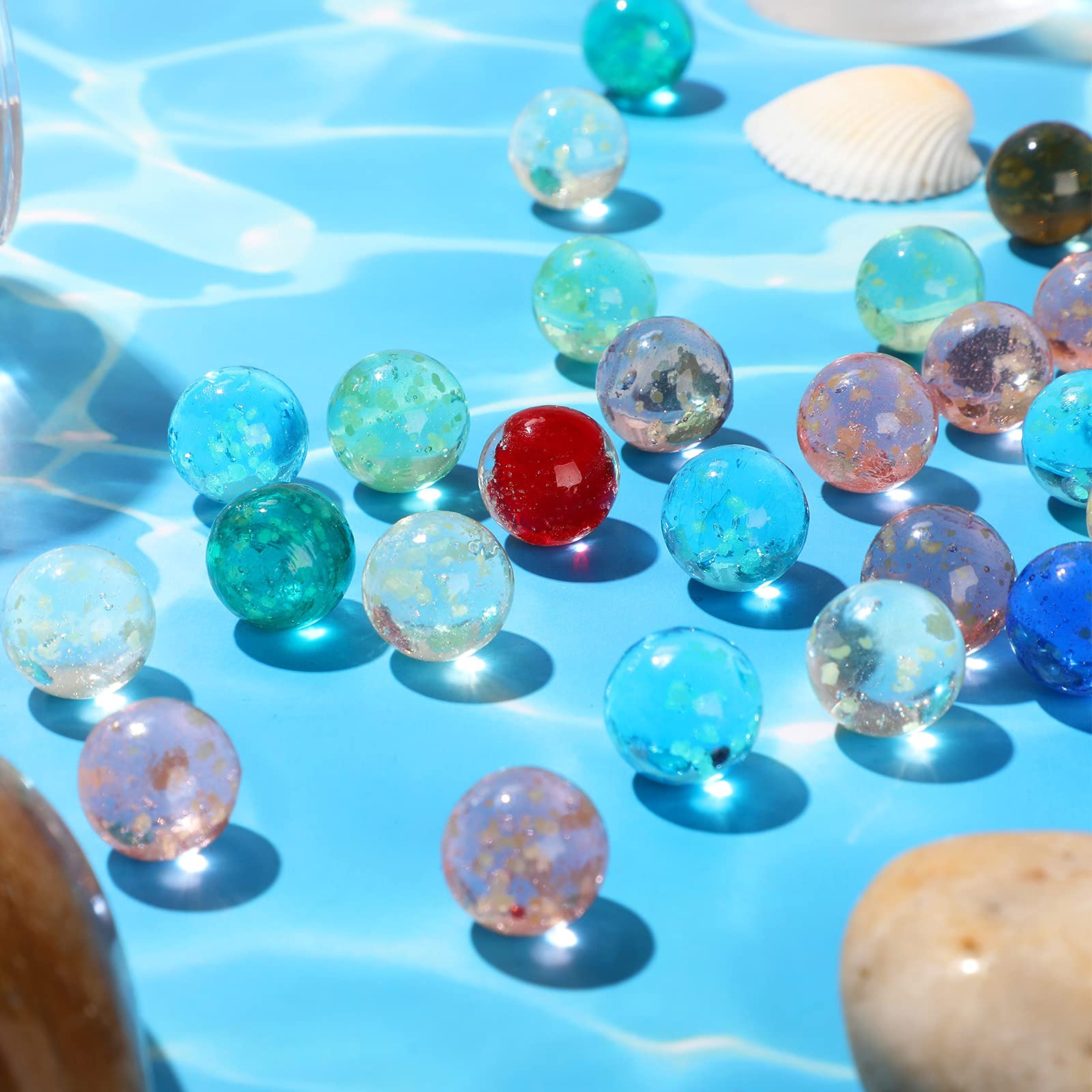 Foto 8 pulgar | Canicas de Cristal Skylety Brillan en la Oscuridad 50 Piezas de 10 Colores Diferentes - Venta Internacional
