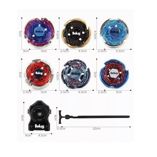 Foto 5 | Trompos Beyblade Metal 6 Piezas Belug