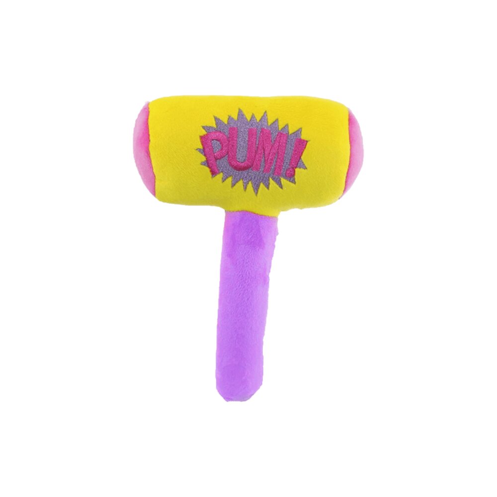 Foto 1 | Peluche Martillo Wow color Amarillo de Tela Ultra Suave Hipoalergénico