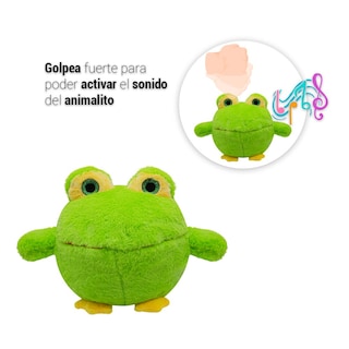 Foto 2 | Peluche Ranita Bolita Ojitos Grandes Tela Ultra Suave Hipoalergénico