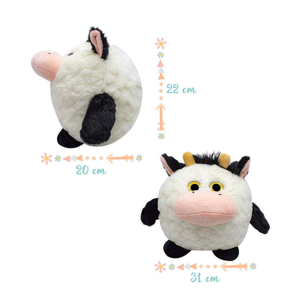 Foto 4 pulgar | Peluche Ranita Bolita Ojitos Grandes color Blanco de Tela Ultra Suave Hipoalergénico
