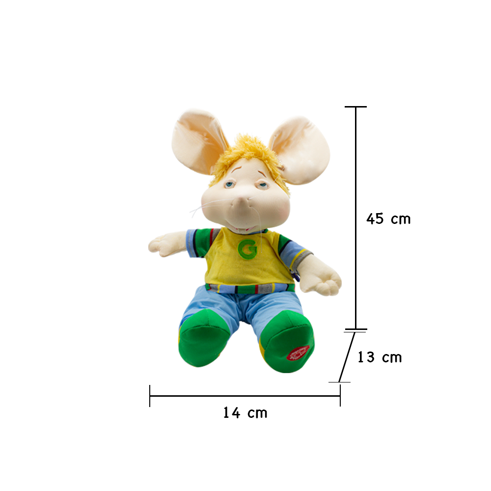 Foto 3 pulgar | Topo Gigio Musical Canción Los Abuelitos Traje color Verde de Tela Ultra Suave Hipoalergénico