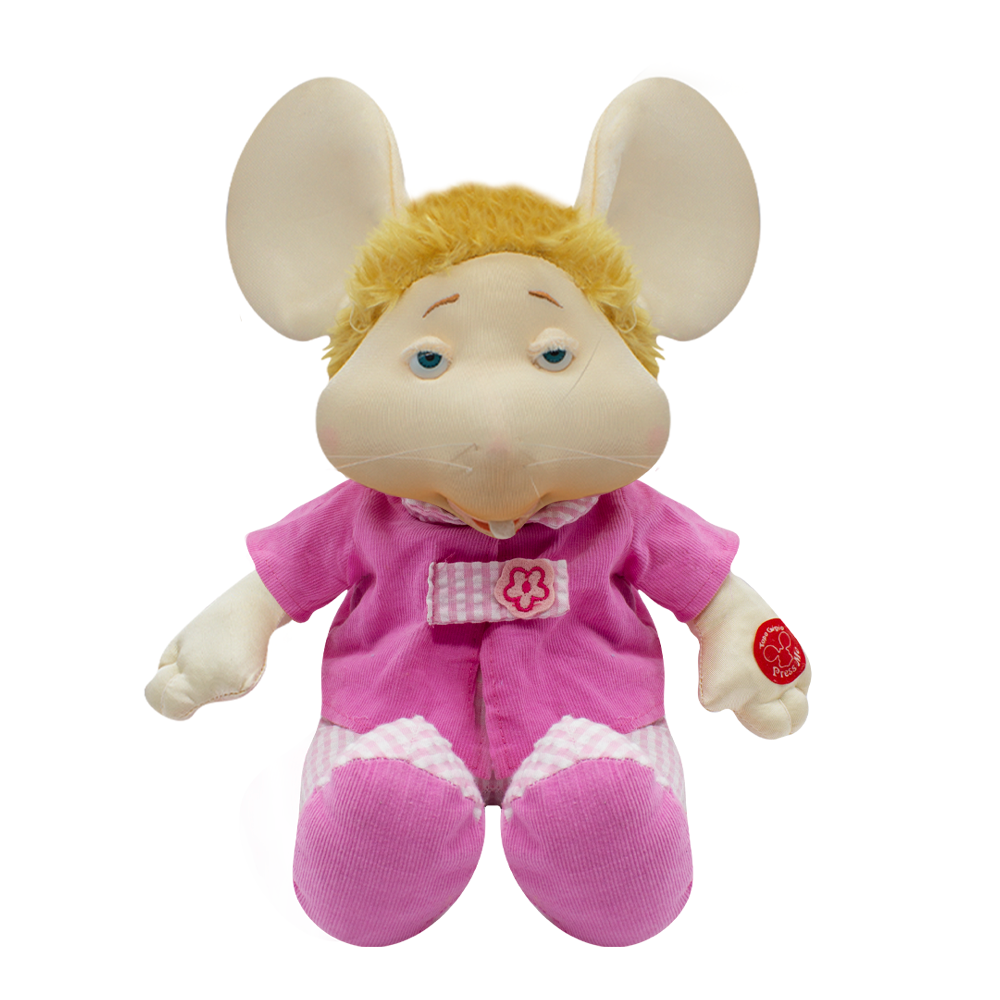 Foto 2 pulgar | Topo Gigio Musical Canción 1 2 3 Todos para Abajo Traje color Rosa de Tela Ultra Suave Hipoalergénico