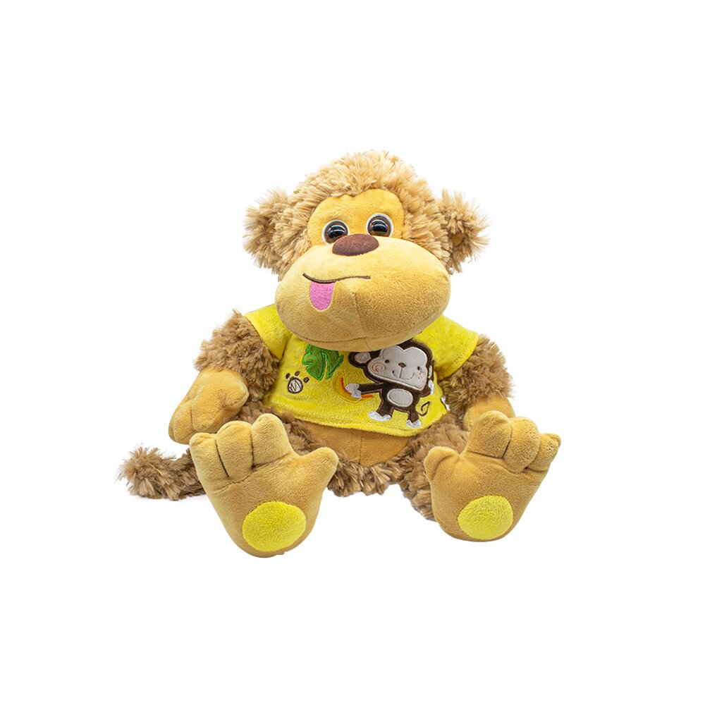 Foto 2 pulgar | Peluche Changuito con Playera de Monito Baby Ultra Suave Hipoalergénico