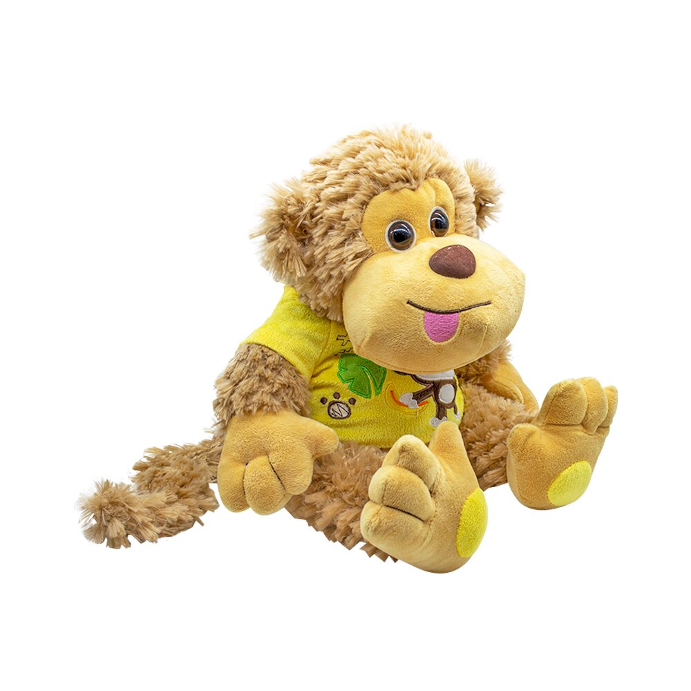 Foto 3 pulgar | Peluche Changuito con Playera de Monito Baby Ultra Suave Hipoalergénico