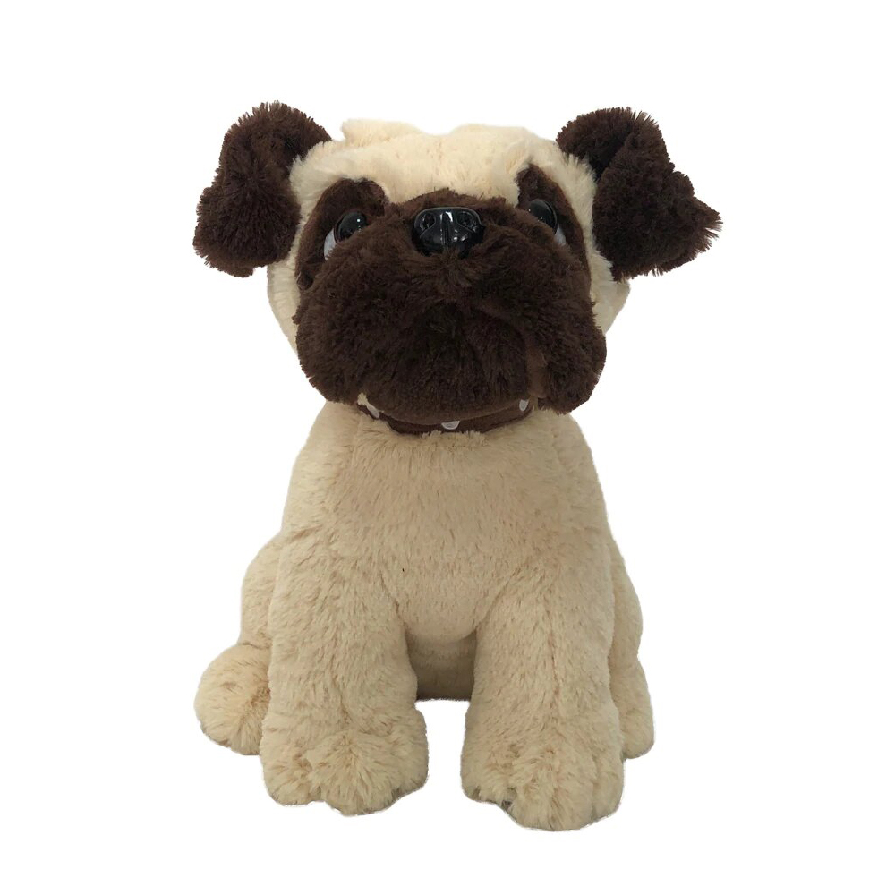 Foto 2 pulgar | Peluche Linzy Toys Perro Pug Cachorro Mediano 25 Cm Tela Suave Hipoalergénica