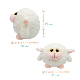 Foto 3 | Animales De Peluche Bolita Con Sonido Paquete 3 Pz Tela Suave Hipoalergénica