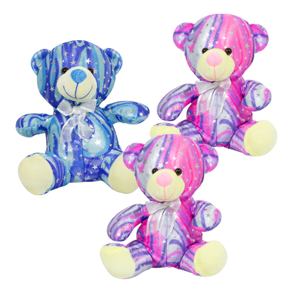 Foto 2 pulgar | Oso De Peluche Galáctico Paquete 3 Piezas Tela Suave Hipoalergénico Multicolor
