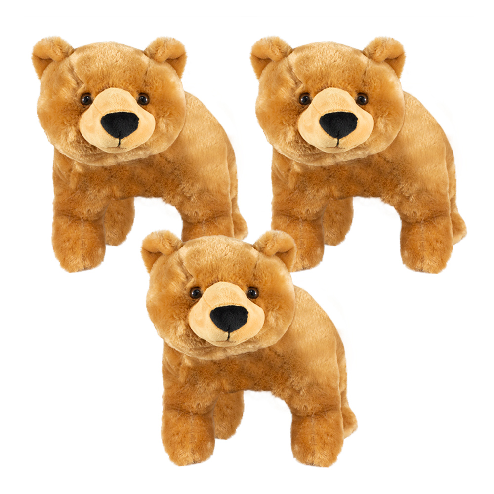 Foto 2 pulgar | Oso de Peluche Realista Ultra Tierno Suave Hipoalergénico Paquete 3 Piezas