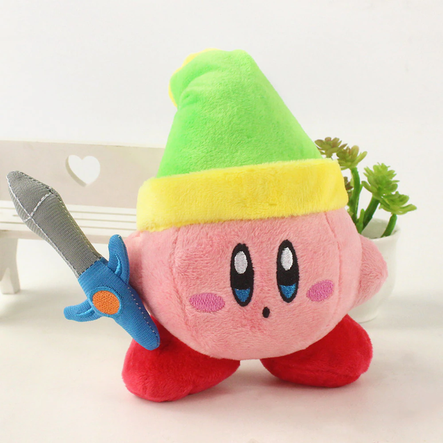 Foto 3 pulgar | Peluche de Kirby con Espada Nintendo color Rosa