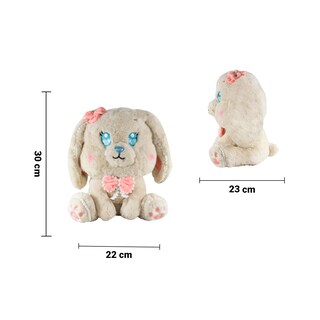 Foto 3 | Peluche de Conejo con Moño Beige Tierna Importadora La Merced Felpa Hipoalergénica