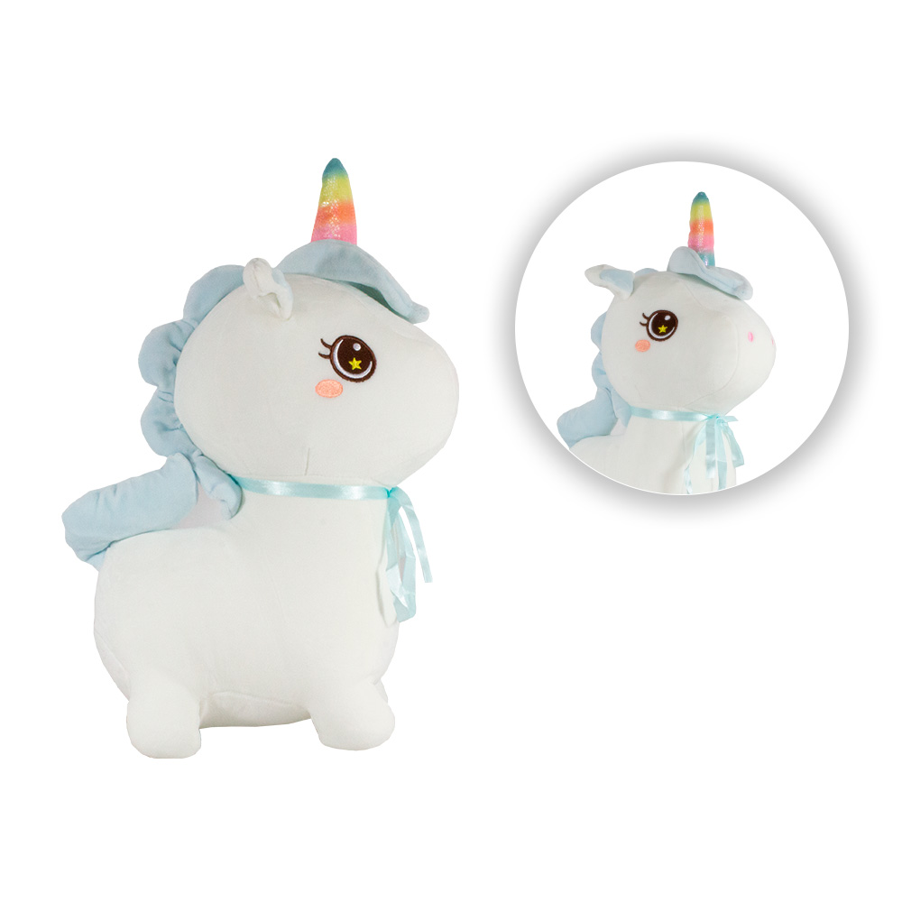 Foto 3 pulgar | Peluche de Unicornio Importadora La Merced Ma-2017/35-az color azul