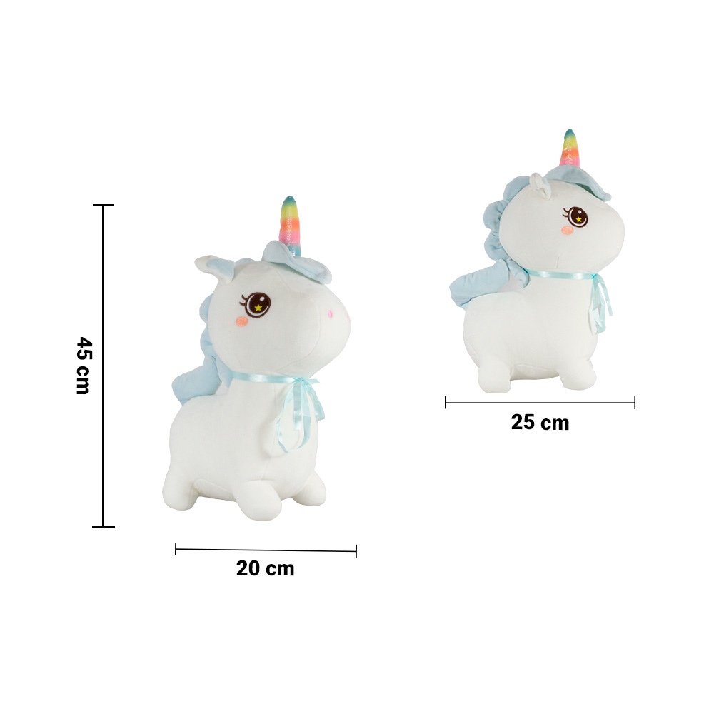 Foto 4 pulgar | Peluche de Unicornio Importadora La Merced Ma-2017/35-az color azul