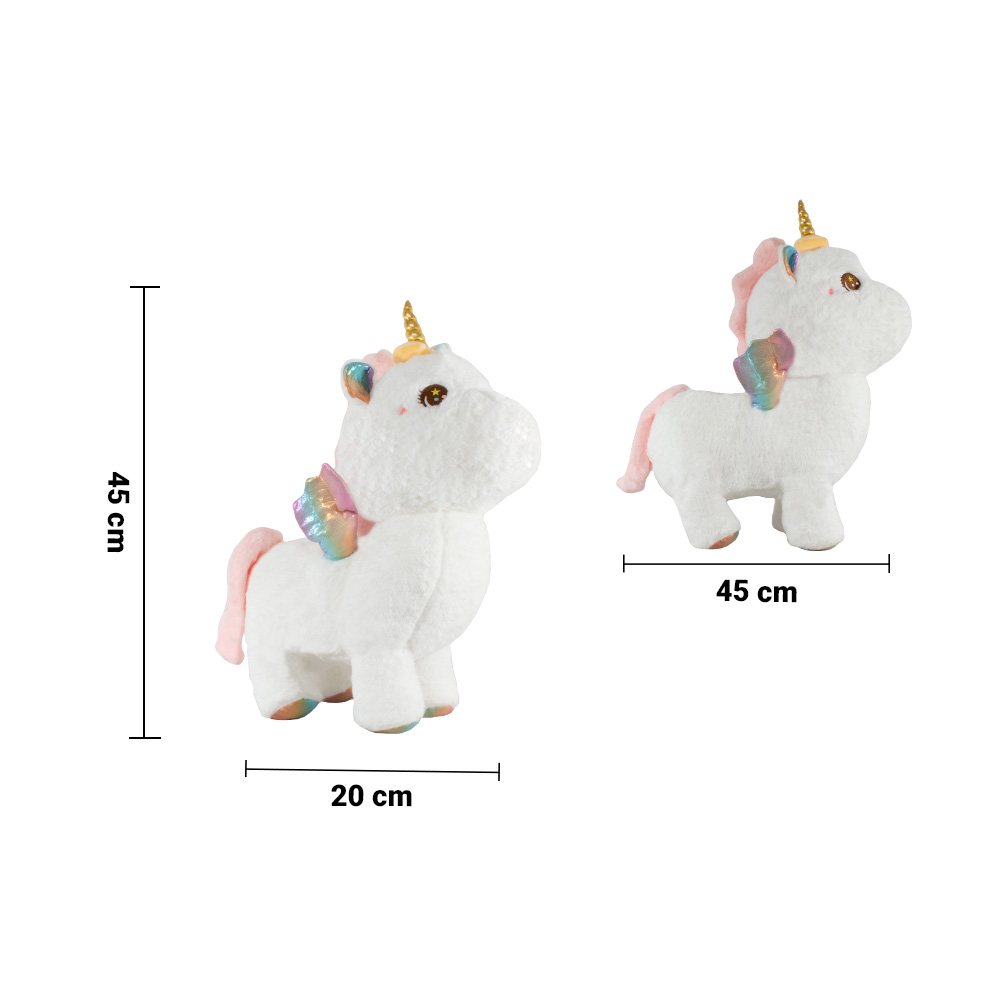 Foto 4 pulgar | Peluche de Unicornio Importadora La Merced Ma-2022/45-bco color Blanco