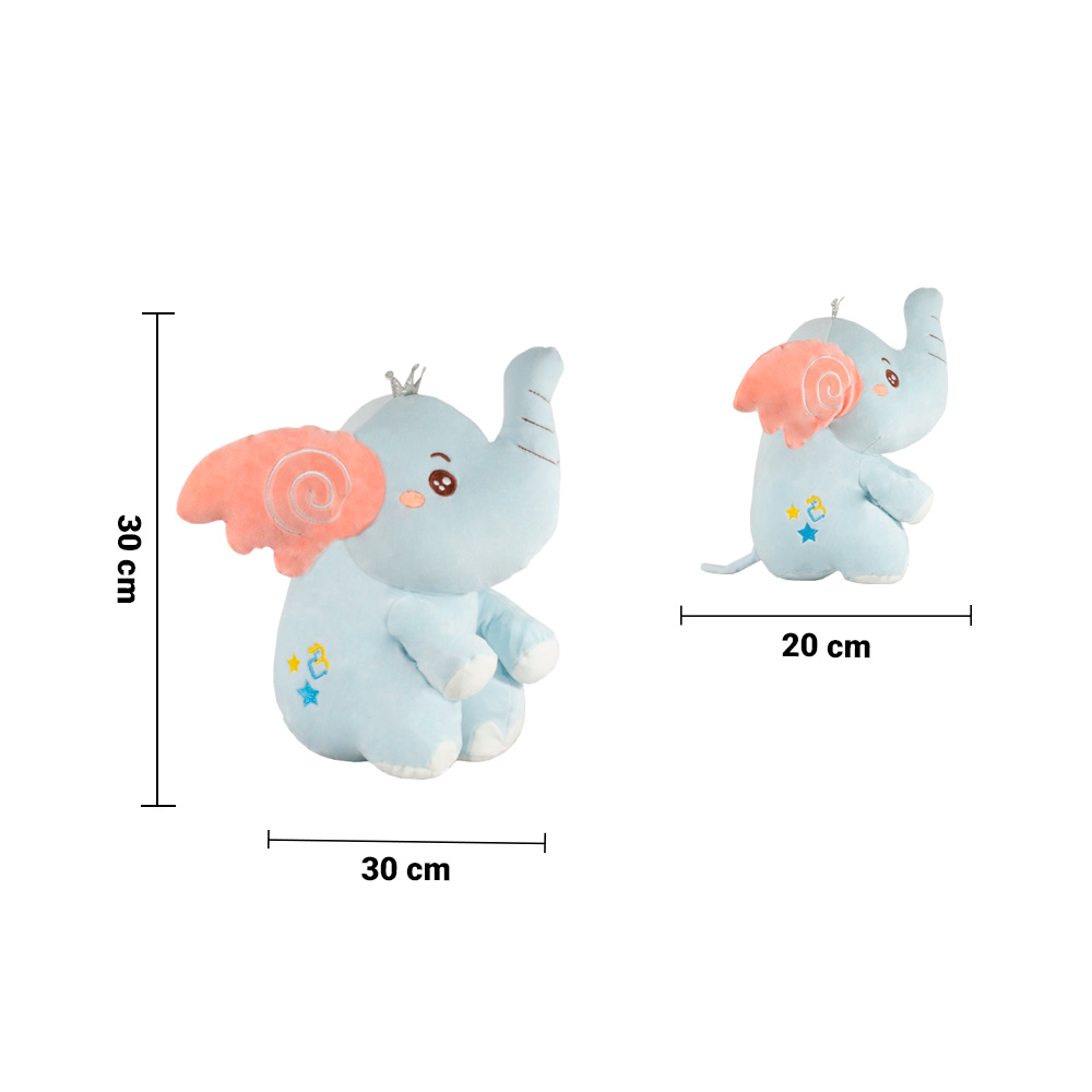 Foto 4 pulgar | Peluche de Elefante Importadora La Merced Ma-2001/35-az Color Azul