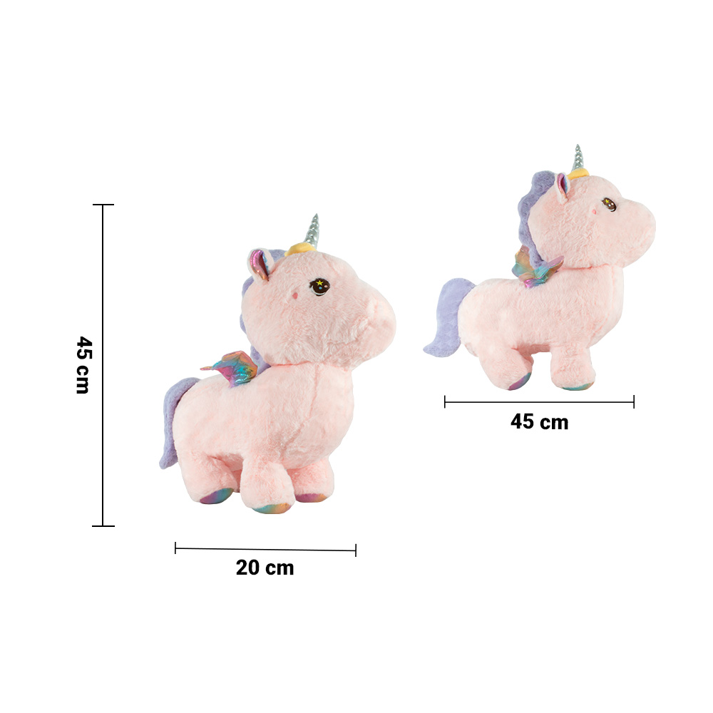 Foto 4 pulgar | Peluche de Unicornio Importadora La Merced Ma-2022/45-rs color Rosa