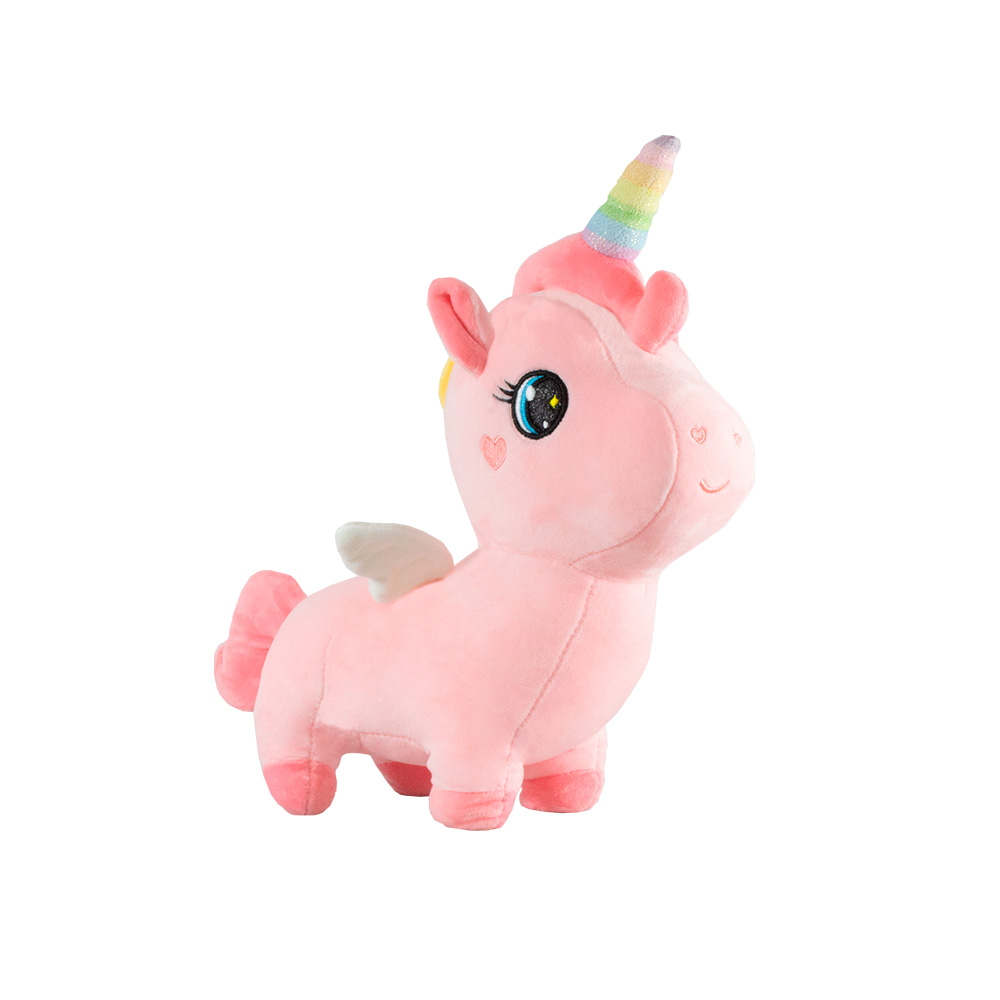 Peluche de Unicornio Importadora La Merced color Rosa Tierno 50 cm de Felpa Suave