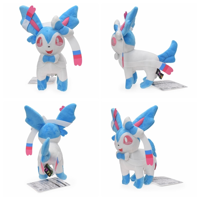 Foto 3 pulgar | Peluche Nintendo Pokémon Sylveon Shiny Multicolor de 20 cm
