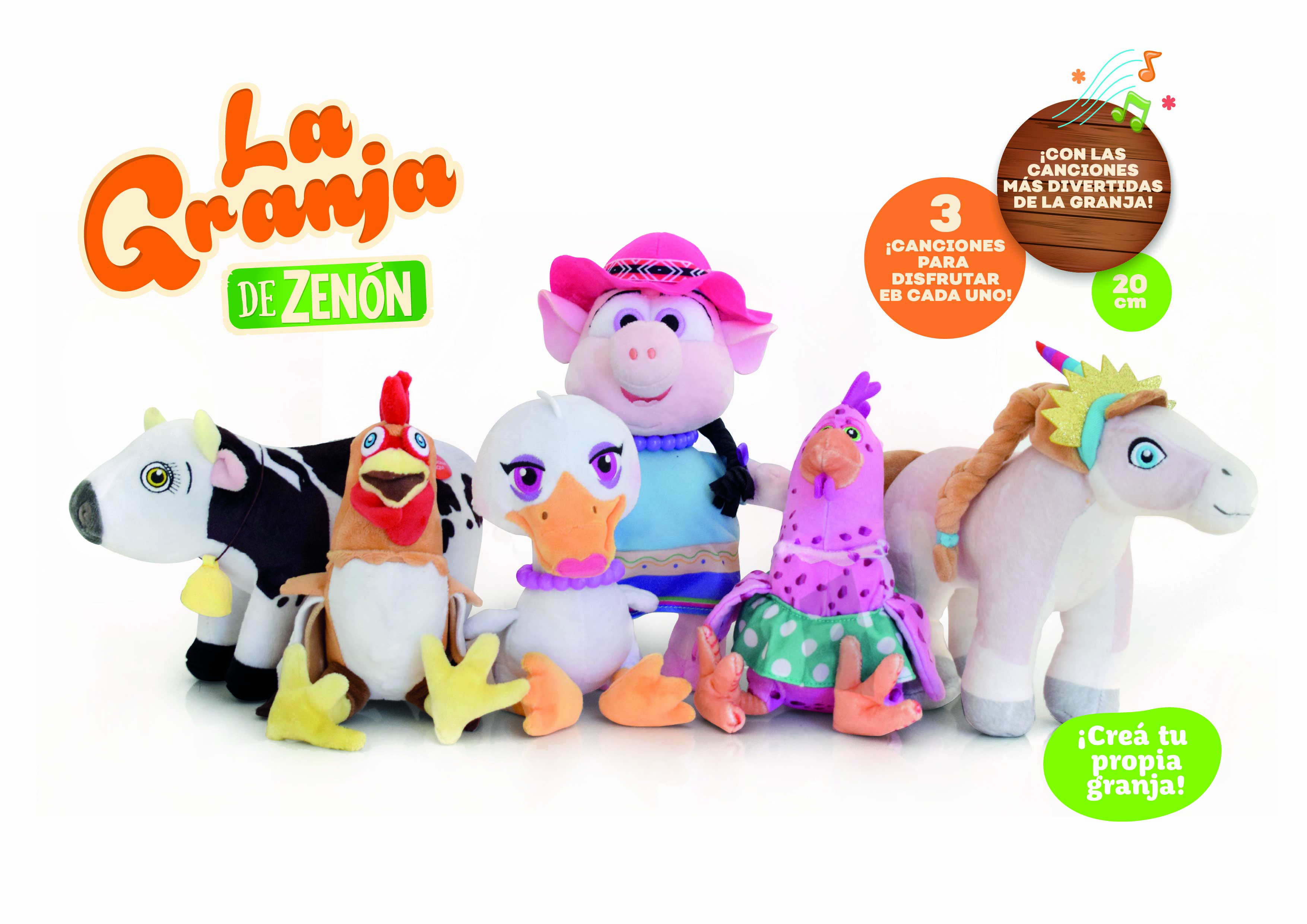 Foto 4 pulgar | Peluche Musical La Granja De Zenon Gallina Batarraza