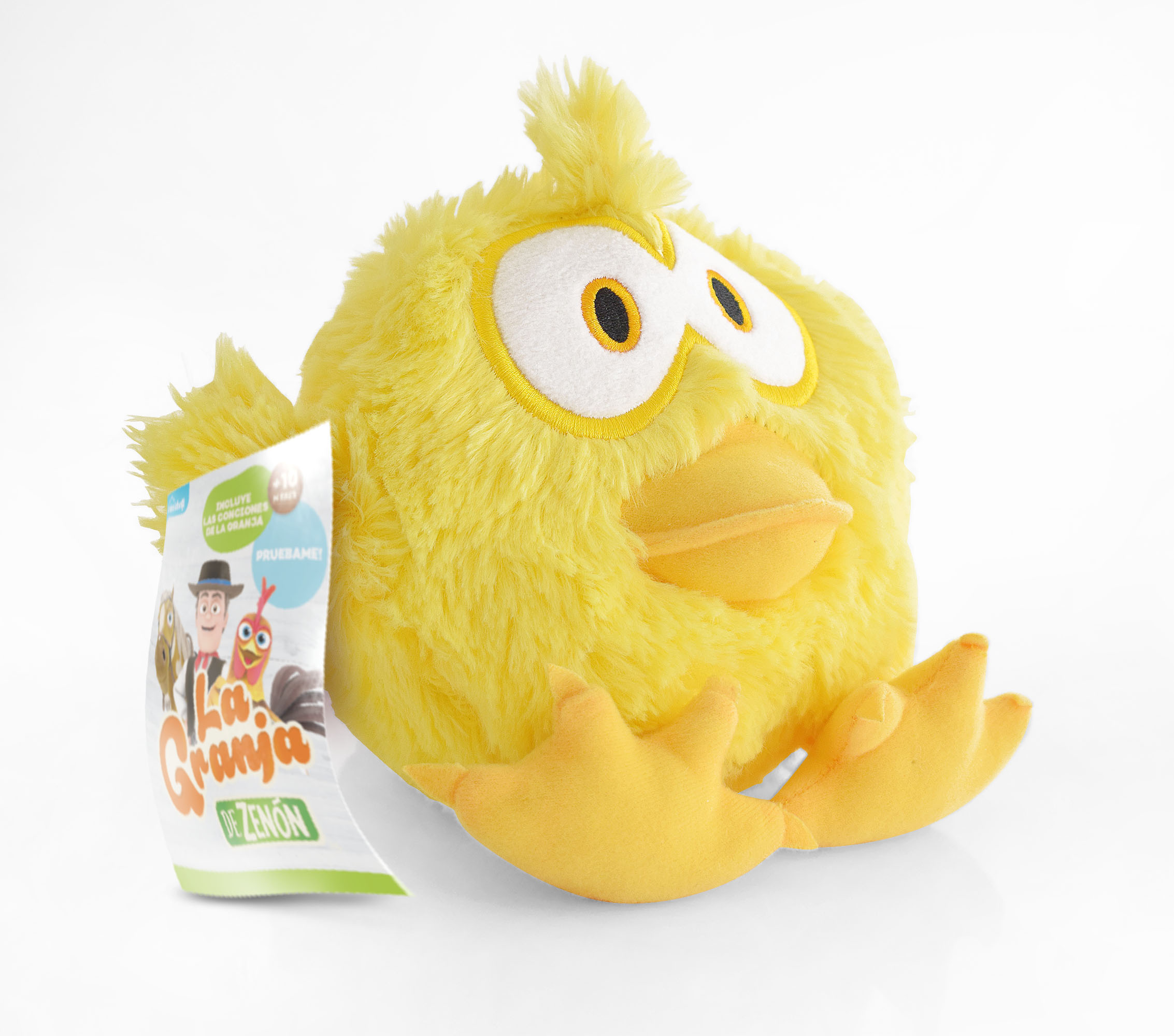 Foto 2 | Peluche Musical La Granja De Zenón Pollito Pio color Amarillo de 20cm