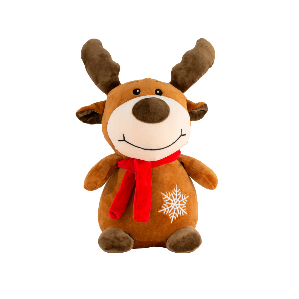 Foto 2 pulgar | Peluche Reno Navideño 38 Cm Importadora La Merced Suave Hipoalergénico