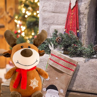 Foto 3 | Peluche Reno Navideño 38 Cm Importadora La Merced Suave Hipoalergénico