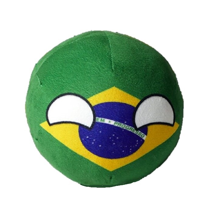 Foto 2 pulgar | Peluche Countryball Brasilbolita 20 Cm